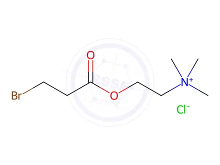 Chemical structure of 2-Carboxyethyl-bromo-choline Ester Chloride Salt