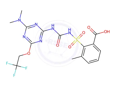 Chemical structure of Triflusulfuron