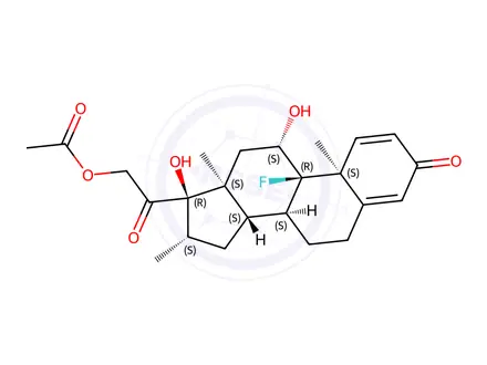 Chemical structure of Betamethasone acetate