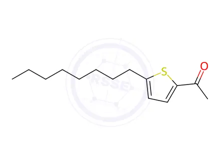 Chemical structure of Ethanone, 1-(5-octyl-2-thienyl)-