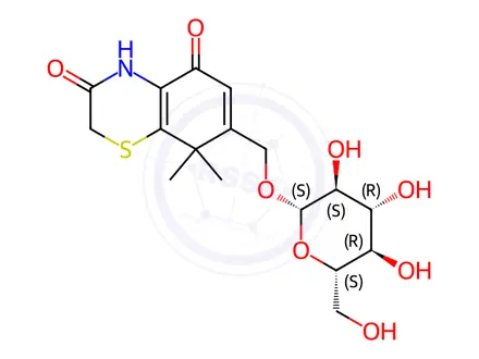 Chemical structure of Xanthiazone O-β-D-glucoside