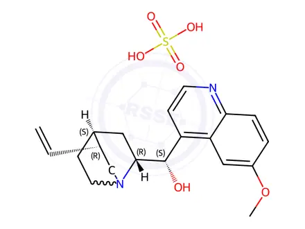 Chemical structure of Quinidine Sulfate (747-45-5)