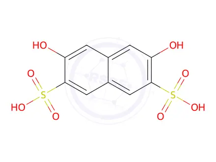 Chemical structure of 2,7-Dihydroxynaphthalene-3,6-disulphonate