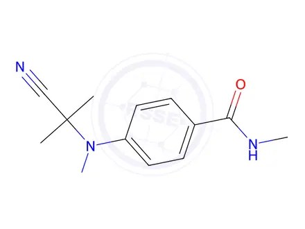 Chemical structure of 4-((2-cyanopropan-2-yl)(nitroso)amino)-N-methylbenzamide