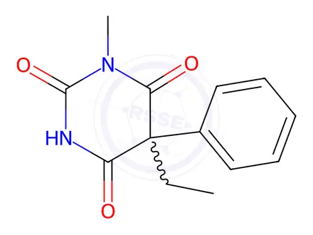 Chemical structure of Mephobarbital CIV(Secondary Standards traceble to USP)