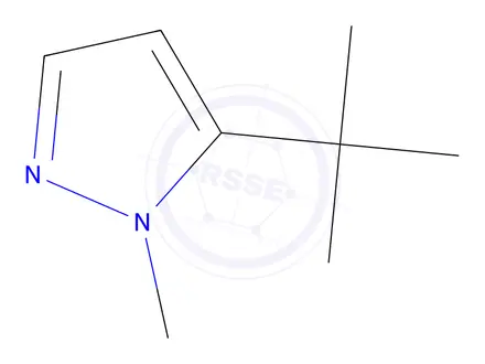Chemical structure of 1-Methyl-5-t-butylpyrazole