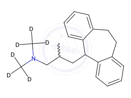 Chemical structure of Butriptyline-d6