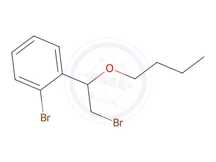 Chemical structure of 1-Bromo-2-(2-bromo-1-butoxyethyl)benzene