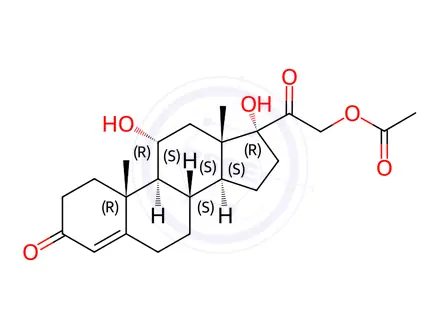 Chemical structure of Hydrocortisone Impurity 148