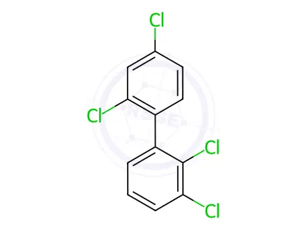 Chemical structure of 2,2',3,4'-Tetrachlorobiphenyl