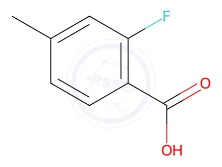 Chemical structure of 2-Fluoro-4-methylbenzoic Acid