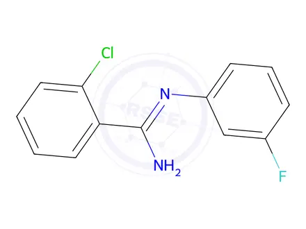 Chemical structure of o-Chloro-N-(m-fluorophenyl)benzamidine
