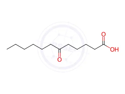 Chemical structure of 6-Oxododecanoic acid