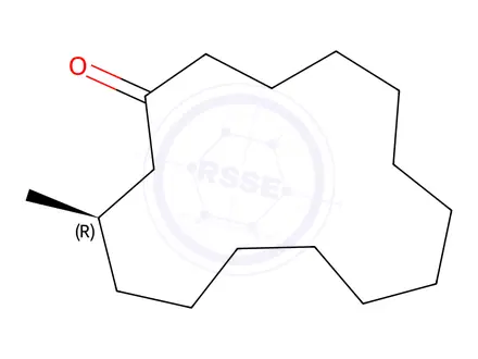 Chemical structure of (R)-(-)-Muscone