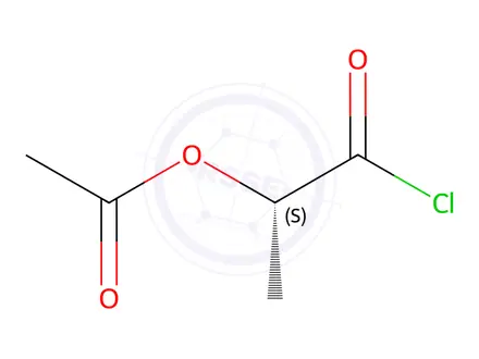 Chemical structure of (S)-(-)-2-Acetoxypropionyl Chloride