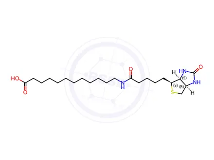 Chemical structure of 12:0 N-Biotinyl Fatty Acid