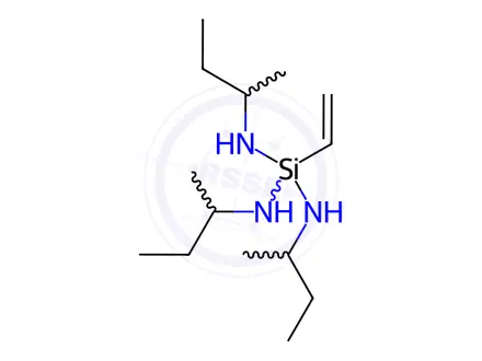Chemical structure of N,N',N''-tris(1-methylpropyl)-1-vinylsilanetriamine