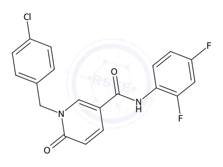 Chemical structure of 1-(4-Chlorobenzyl)-N-(2,4-difluorophenyl)-6-oxo-1,6-dihydropyridine-3-carboxamide