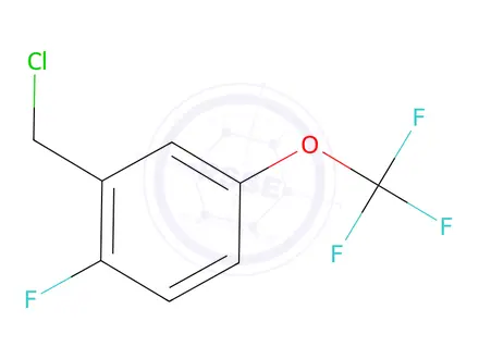 Chemical structure of 2-Fluoro-5-(trifluoromethoxy)benzyl Chloride