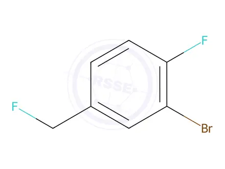 Chemical structure of Benzene, 2-bromo-1-fluoro-4-(fluoromethyl)-