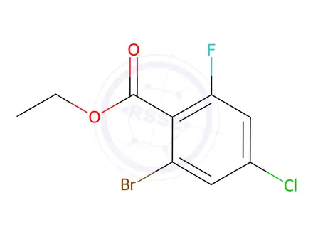 Chemical structure of Ethyl 2-bromo-4-chloro-6-fluorobenzoate