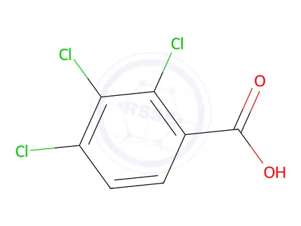Chemical structure of 2,3,4-Trichlorobenzoic acid