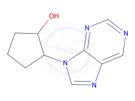 Chemical structure of Trans-2-(9H-purin-9-yl)cyclopentanol