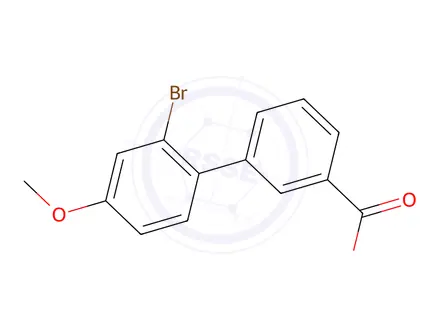 Chemical structure of 2-Bromo-4-methoxy-[1,1'-biphenyl]-3-carboxylic acid