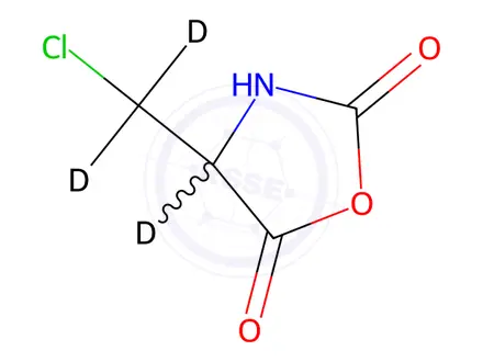 Chemical structure of 4-(Chloromethyl)-2,5-oxazolidinedione-d3