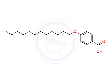 Chemical structure of 4-(Dodecyloxy)benzoic Acid