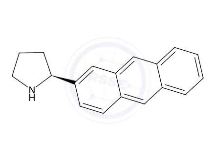 Chemical structure of (s)-2-(Anthracen-2-yl)pyrrolidine