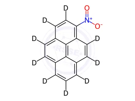 Chemical structure of 1-Nitropyrene-[D9]