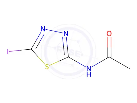 Chemical structure of N-(5-Iodo-1,3,4-thiadiazol-2-yl)acetamide