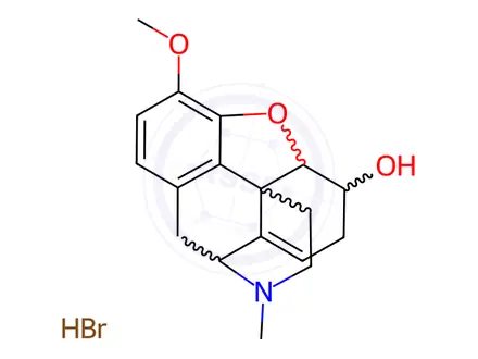 Chemical structure of Beta-Codeine Hydrobromide