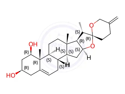 Chemical structure of Neoruscogenin