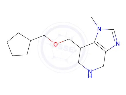 Chemical structure of 7-((Cyclopentylmethoxy)Methyl)-1-Methyl-4,5,6,7-Tetrahydro-1H-Imidazo[4,5-C]Pyridine