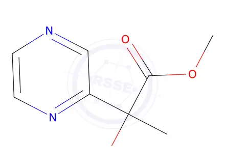 Chemical structure of methyl 2-hydroxy-2-(pyrazin-2-yl)propanoate