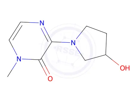 Chemical structure of 3-(3-hydroxypyrrolidin-1-yl)-1-methylpyrazin-2(1h)-one