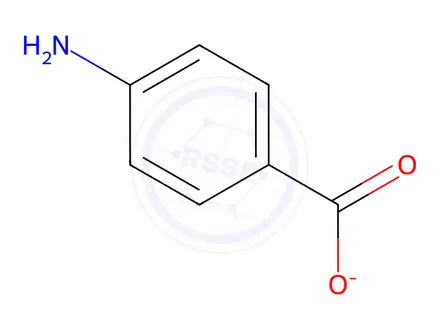 Chemical structure of 4-AMINOBENZOIC ACID SODIUM SALT