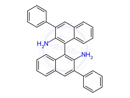Chemical structure of (R)-3,3'-Diphenyl-1,1'-binaphthyl-2,2'-diamine