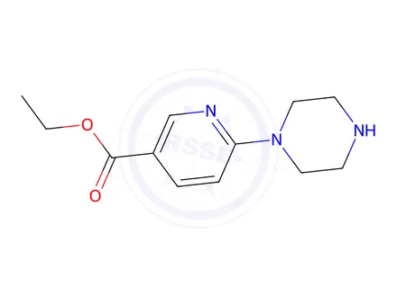 Chemical structure of ethyl 6-(piperazin-1-yl)pyridine-3-carboxylate