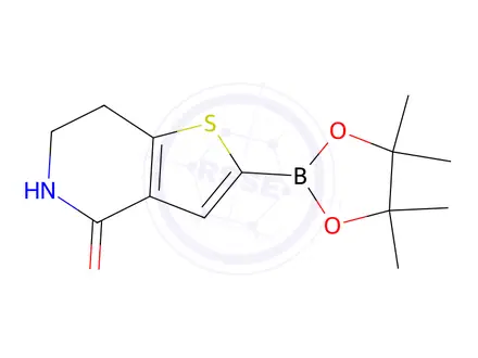 Chemical structure of 2-(4,4,5,5-Tetramethyl-1,3,2-dioxaborolan-2-yl)-6,7-dihydrothieno[3,2-c]pyridin-4(5H)-one