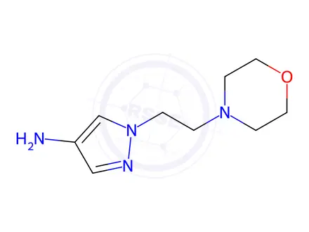 Chemical structure of 1-(2-Morpholin-4-ylethyl)-1H-pyrazol-4-amine dihydrochloride