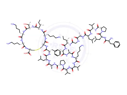 Chemical structure of Brevinin-1