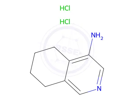 Chemical structure of 5,6,7,8-Tetrahydroisoquinolin-4-amine dihydrochloride