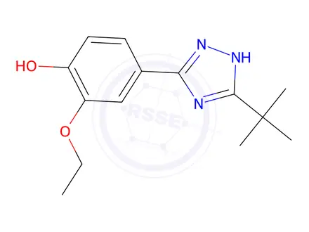Chemical structure of 4-(3-(tert-Butyl)-1H-1,2,4-triazol-5-yl)-2-ethoxyphenol
