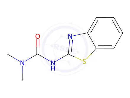 Chemical structure of Urea, N-2-benzothiazolyl-N,N-dimethyl-(9CI)