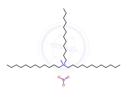 Chemical structure of METHYLTRIDODECYLAMMONIUM NITRATE