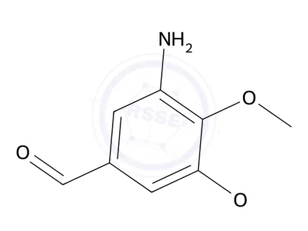Chemical structure of 3-Amino-4,5-dimethoxybenzaldehyde