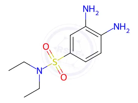 Chemical structure of 3,4-Diamino-N,N-diethyl-benzenesulfonamide